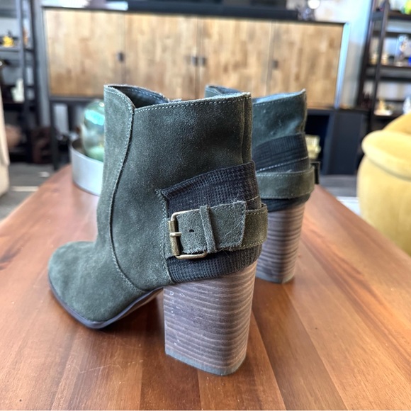 Sbicca Dark Green Suede Ankle Boots - Picture 7 of 14